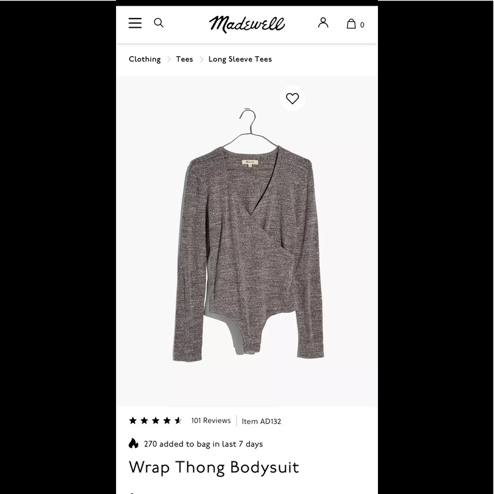 Madewell | bodysuit wrap